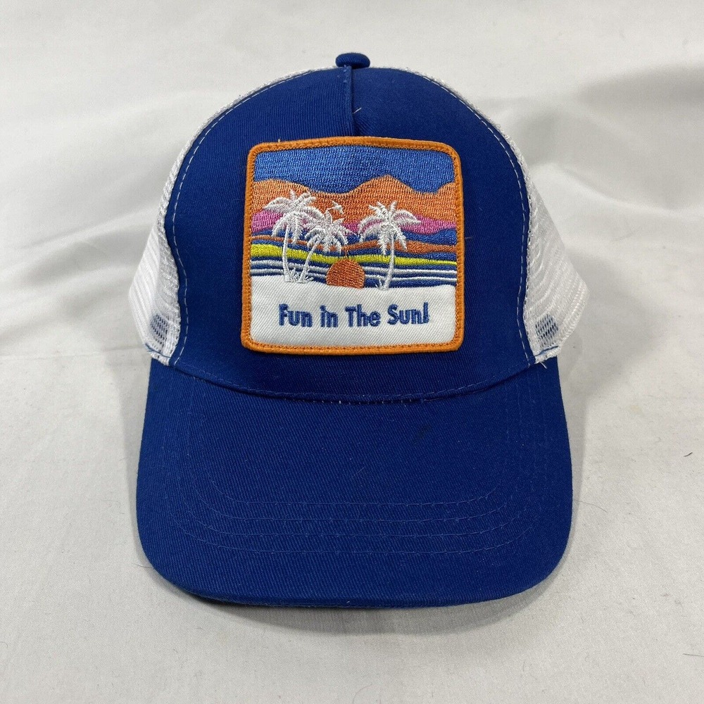 BANANA BOAT FUN IN THE SUN PATCH HAT CAP SNAPBACK ADJUSTABLE ONE SIZE FITS MOST